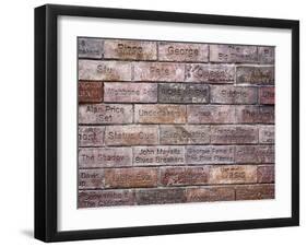 Inscriptions of Musicians and Bands; Mathew Street, Liverpool, England, Uk-Carlos Sanchez Pereyra-Framed Photographic Print
