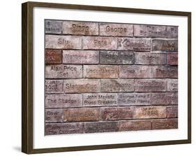 Inscriptions of Musicians and Bands; Mathew Street, Liverpool, England, Uk-Carlos Sanchez Pereyra-Framed Photographic Print