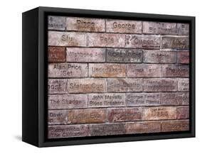 Inscriptions of Musicians and Bands; Mathew Street, Liverpool, England, Uk-Carlos Sanchez Pereyra-Framed Stretched Canvas