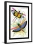 Insects: Locusta Cristata and L. Flava-James Duncan-Framed Art Print