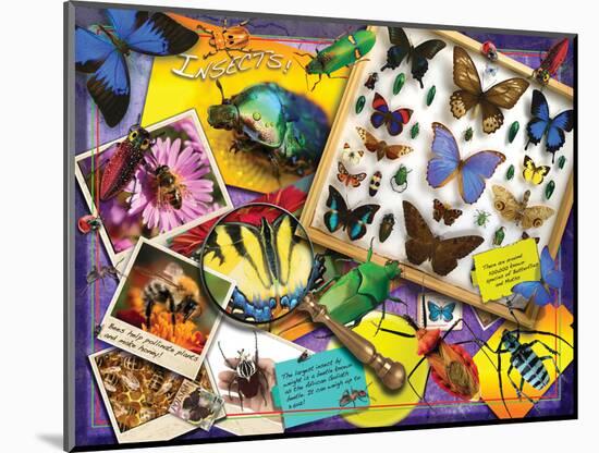 Insects-Encyclopaedia Britannica-Mounted Art Print