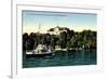 Insel Mainau, Blick A.Schloss, Dampfer, Landungsplat-null-Framed Giclee Print