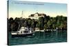 Insel Mainau, Blick A.Schloss, Dampfer, Landungsplat-null-Stretched Canvas