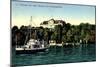 Insel Mainau, Blick A.Schloss, Dampfer, Landungsplat-null-Mounted Giclee Print