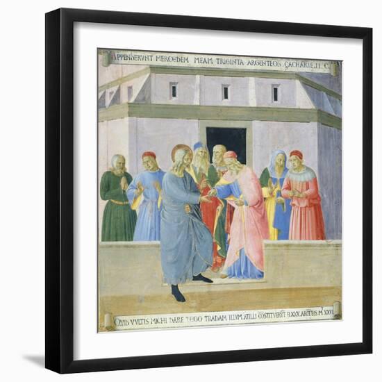 Inset Depicting Judas Receiving the Reward, Panel from the Armadio Degli Argenti-null-Framed Giclee Print