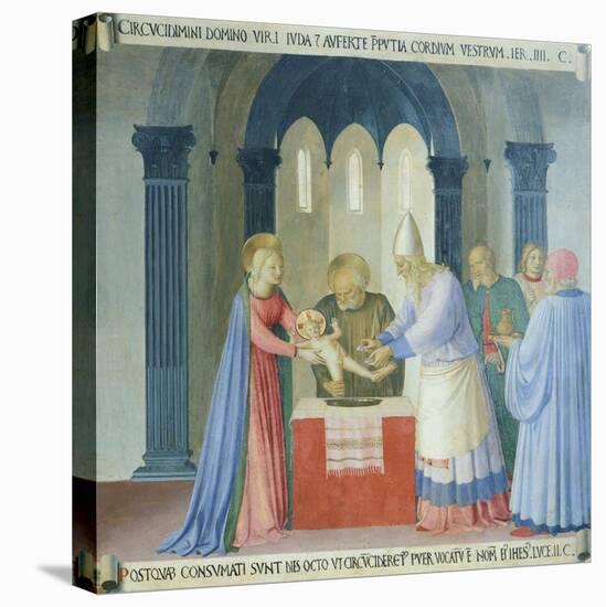 Inset Depicting the Circumcision of Jesus, Panel from the Armadio Degli Argenti-null-Stretched Canvas