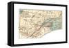 Inset Map of a Sketch Map of Quebec, Showing the Greater Part of the Province. Canada-Encyclopaedia Britannica-Framed Stretched Canvas