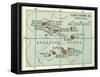 Inset Map of Cape Verde Islands (Portuguese)-Encyclopaedia Britannica-Framed Stretched Canvas