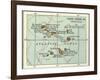 Inset Map of Cape Verde Islands (Portuguese)-Encyclopaedia Britannica-Framed Art Print