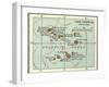 Inset Map of Cape Verde Islands (Portuguese)-Encyclopaedia Britannica-Framed Art Print