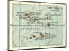 Inset Map of Cape Verde Islands (Portuguese)-Encyclopaedia Britannica-Mounted Art Print