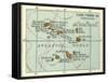 Inset Map of Cape Verde Islands (Portuguese)-Encyclopaedia Britannica-Framed Stretched Canvas