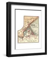 Inset Map of Duluth, Minnesota, 1902. Atlas-Encyclopaedia Britannica-Framed Giclee Print