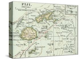 Inset Map of Fiji Islands (British). South Pacific. Oceania-Encyclopaedia Britannica-Stretched Canvas