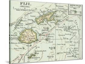 Inset Map of Fiji Islands (British). South Pacific. Oceania-Encyclopaedia Britannica-Stretched Canvas