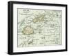 Inset Map of Fiji Islands (British). South Pacific. Oceania-Encyclopaedia Britannica-Framed Art Print