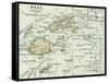 Inset Map of Fiji Islands (British). South Pacific. Oceania-Encyclopaedia Britannica-Framed Stretched Canvas