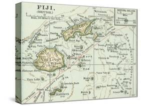 Inset Map of Fiji Islands (British). South Pacific. Oceania-Encyclopaedia Britannica-Stretched Canvas