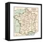 Inset Map of France in Provinces before 1789-Encyclopaedia Britannica-Framed Stretched Canvas