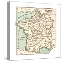 Inset Map of France in Provinces before 1789-Encyclopaedia Britannica-Stretched Canvas