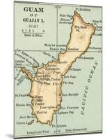 Inset Map of Guam or Guajan Island (Us)-Encyclopaedia Britannica-Mounted Art Print