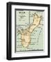 Inset Map of Guam or Guajan Island (Us)-Encyclopaedia Britannica-Framed Art Print