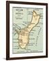 Inset Map of Guam or Guajan Island (Us)-Encyclopaedia Britannica-Framed Art Print