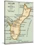 Inset Map of Guam or Guajan Island (Us)-Encyclopaedia Britannica-Stretched Canvas