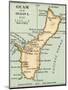 Inset Map of Guam or Guajan Island (Us)-Encyclopaedia Britannica-Mounted Art Print