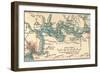 Inset Map of Jacksonville, Florida-Encyclopaedia Britannica-Framed Art Print