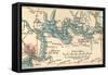 Inset Map of Jacksonville, Florida-Encyclopaedia Britannica-Framed Stretched Canvas