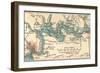 Inset Map of Jacksonville, Florida-Encyclopaedia Britannica-Framed Premium Giclee Print