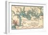 Inset Map of Jacksonville, Florida-Encyclopaedia Britannica-Framed Premium Giclee Print