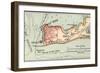 Inset Map of Key West Island, Florida-Encyclopaedia Britannica-Framed Art Print