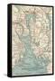 Inset Map of Kristianiafjord and Vicinity. Kristiania, Norway-Encyclopaedia Britannica-Framed Stretched Canvas