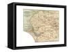 Inset Map of Liverpool, Manchester and Vicinity-Encyclopaedia Britannica-Framed Stretched Canvas