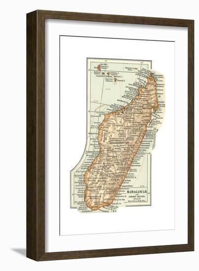 Inset Map of Madagascar and Comoro Islands. Africa-Encyclopaedia Britannica-Framed Giclee Print