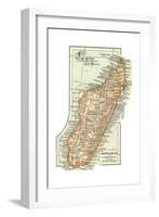 Inset Map of Madagascar and Comoro Islands. Africa-Encyclopaedia Britannica-Framed Giclee Print