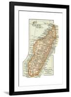 Inset Map of Madagascar and Comoro Islands. Africa-Encyclopaedia Britannica-Framed Giclee Print