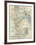 Inset Map of Manila and Vicinity, Philippines-Encyclopaedia Britannica-Framed Art Print