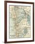 Inset Map of Manila and Vicinity, Philippines-Encyclopaedia Britannica-Framed Art Print