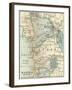 Inset Map of Manila and Vicinity, Philippines-Encyclopaedia Britannica-Framed Art Print