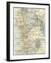 Inset Map of Manila and Vicinity, Philippines-Encyclopaedia Britannica-Framed Art Print