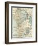 Inset Map of Manila and Vicinity, Philippines-Encyclopaedia Britannica-Framed Art Print