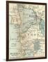 Inset Map of Manila and Vicinity, Philippines-Encyclopaedia Britannica-Framed Art Print