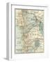 Inset Map of Manila and Vicinity, Philippines-Encyclopaedia Britannica-Framed Art Print