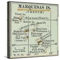 Inset Map of Marquesas Islands (French). Oceania. South Pacific-Encyclopaedia Britannica-Stretched Canvas