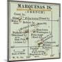 Inset Map of Marquesas Islands (French). Oceania. South Pacific-Encyclopaedia Britannica-Mounted Premium Giclee Print