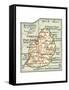 Inset Map of Mauritius (Ile De France) (British)-Encyclopaedia Britannica-Framed Stretched Canvas