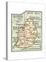 Inset Map of Mauritius (Ile De France) (British)-Encyclopaedia Britannica-Stretched Canvas